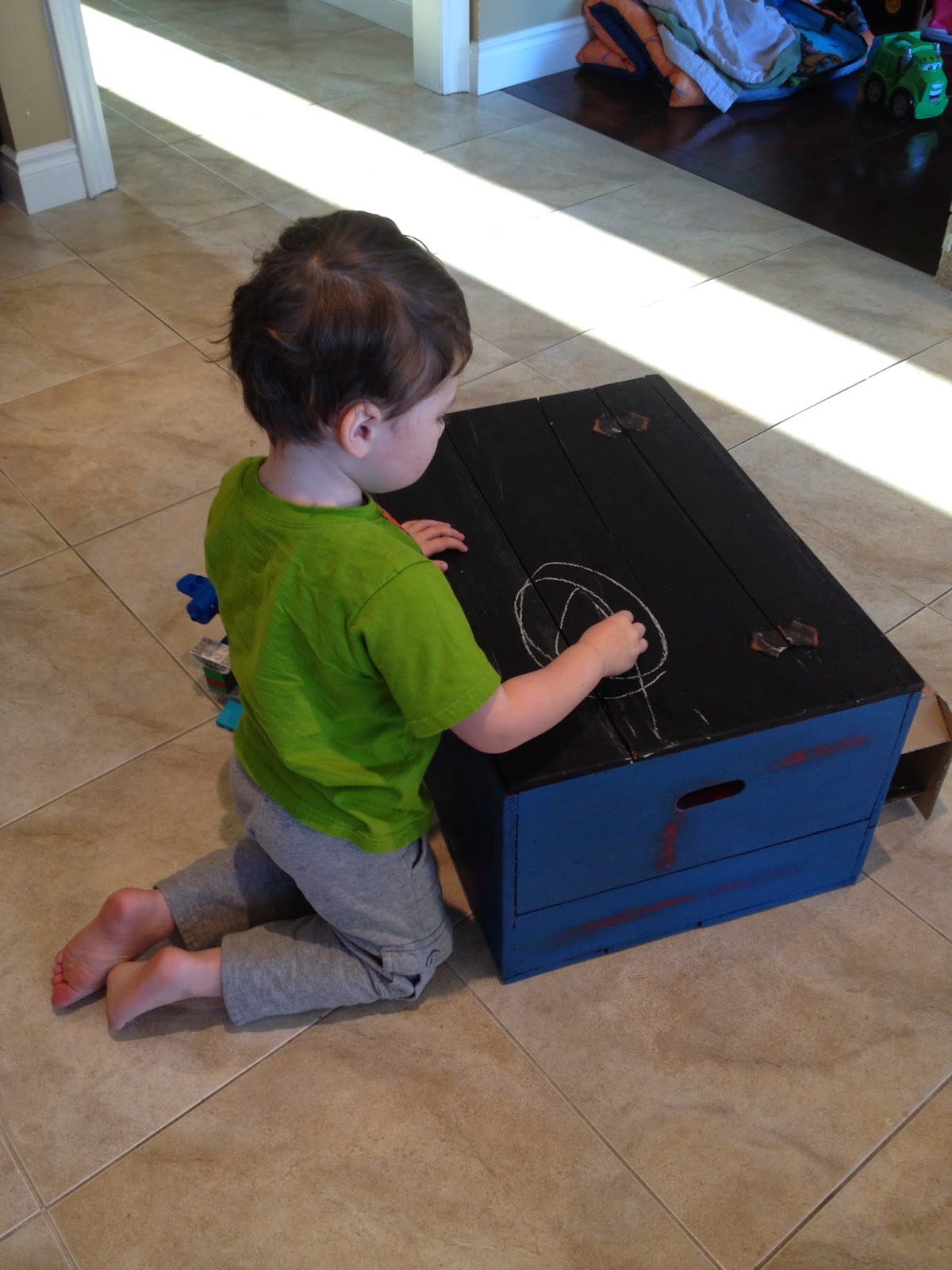 Sweet Stella's Upcycled Antique Toy Box DIY homedecor playroom